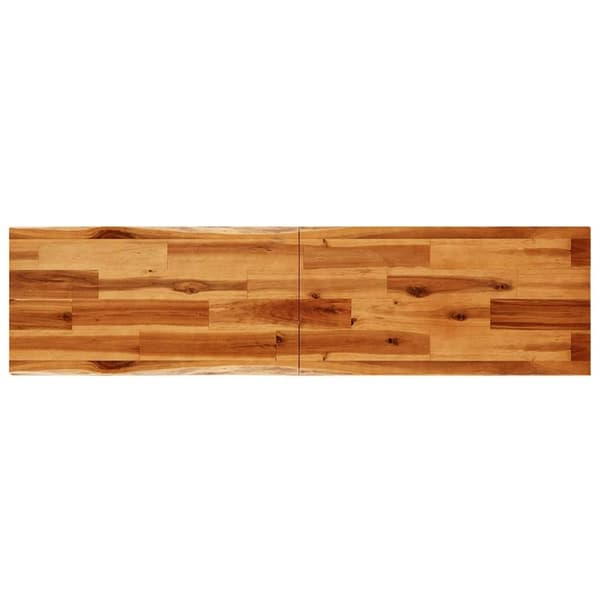 vidaXL kosolbord med naturlig kant 140x40x80 cm massivt akacietræ