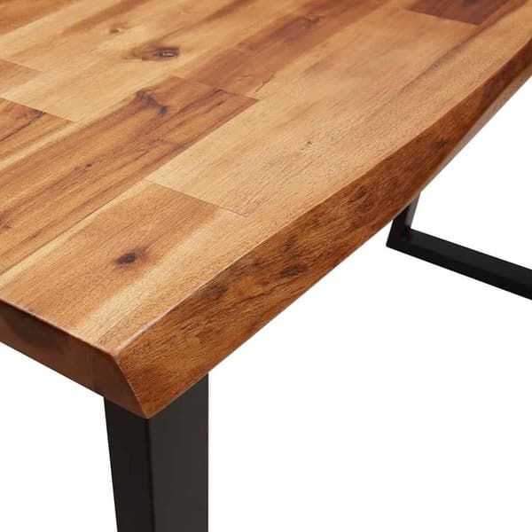 vidaXL kosolbord med naturlig kant 140x40x80 cm massivt akacietræ