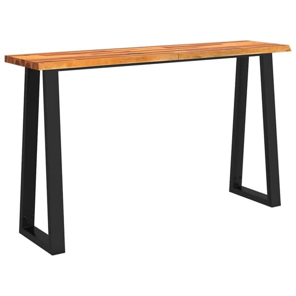 vidaXL kosolbord med naturlig kant 140x40x80 cm massivt akacietræ