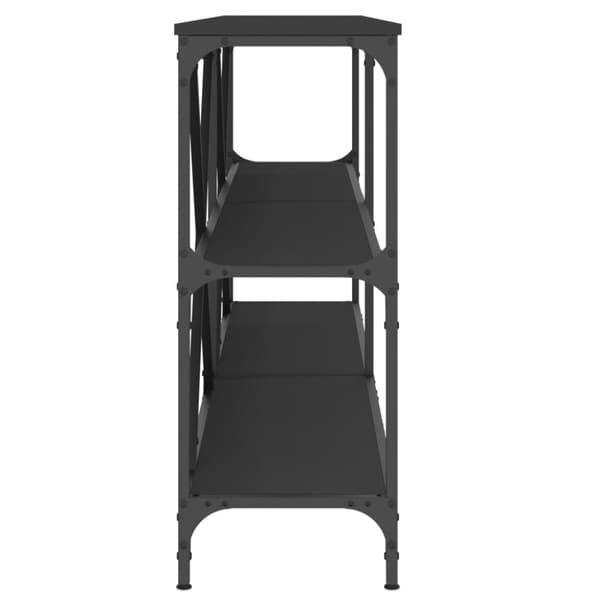 vidaXL konsolbord 180x30x75 cm konstrueret træ og jern sort
