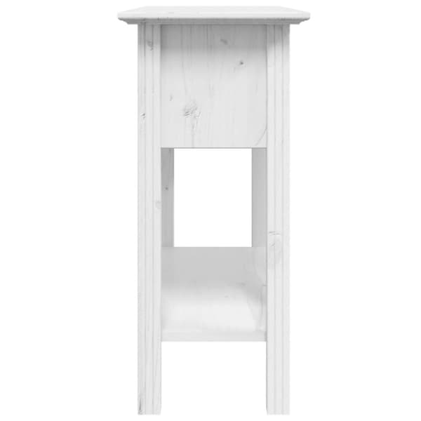 vidaXL konsolbord BODO 91x35x74 cm massivt fyrretræ hvid