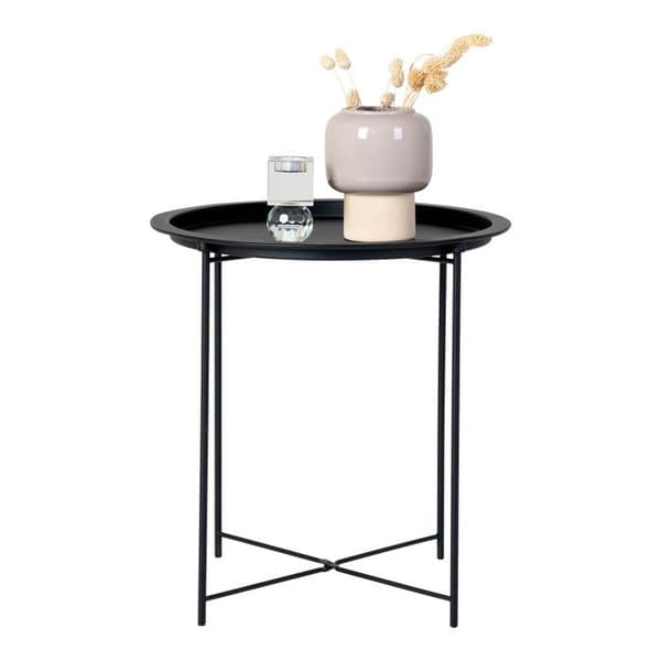 444243 House Nordic Anne Sidobord 47 cm Runt Svart