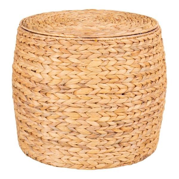 Delia hörn bord Ø43cm med naturlig förvaring.