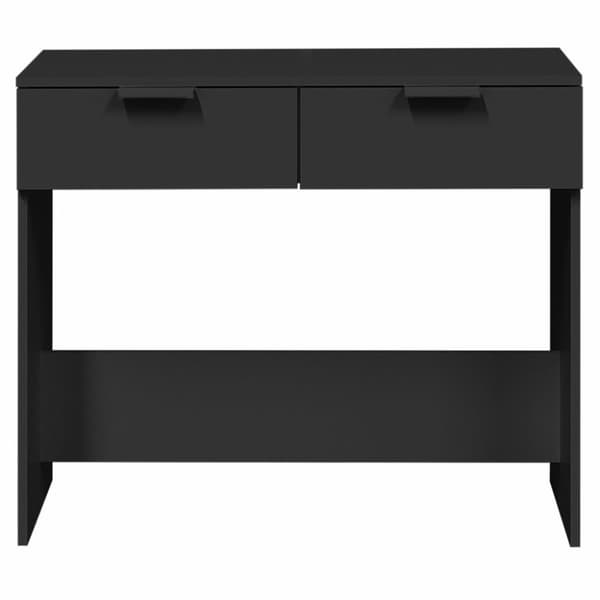 vidaXL Konsolipöytä musta 90x36x75 cm tekninen puu