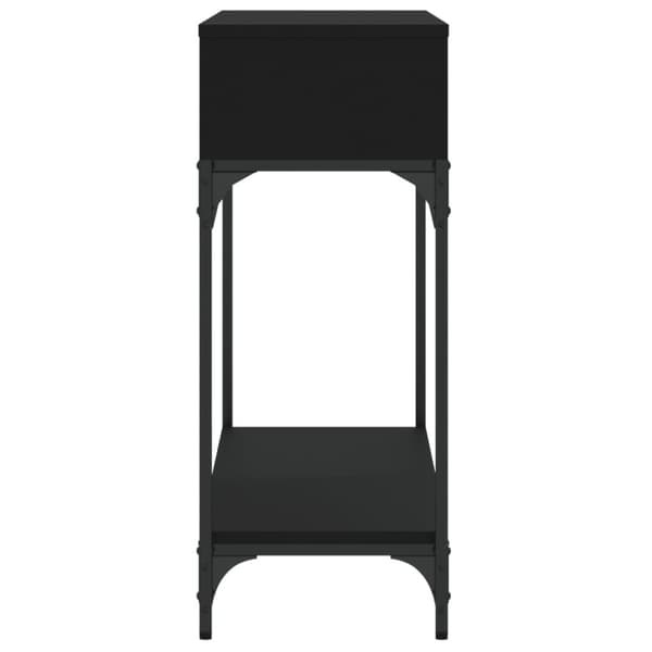 vidaXL konsolbord 100x30,5x75 cm konstrueret træ sort