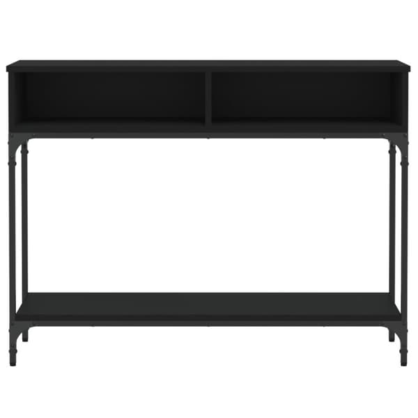 vidaXL konsolbord 100x30,5x75 cm konstrueret træ sort