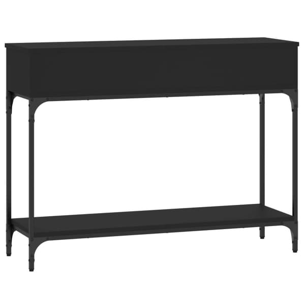 vidaXL konsolbord 100x30,5x75 cm konstrueret træ sort