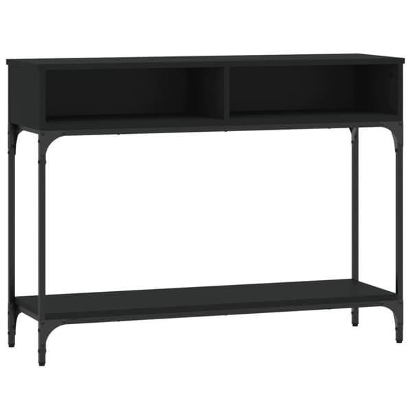 vidaXL konsolbord 100x30,5x75 cm konstrueret træ sort