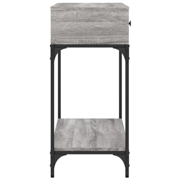 vidaXL konsolbord 100x34,5x75 cm konstrueret træ grå sonoma-eg