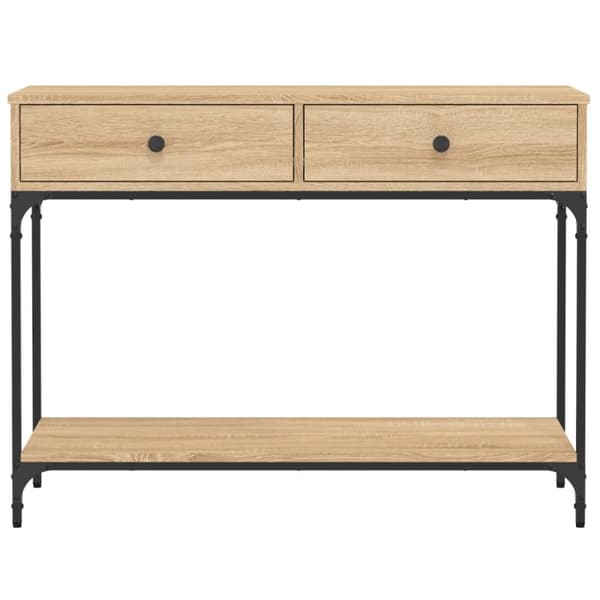 vidaXL Avlastningsbord sonoma-ek 100x34,5x75 cm konstruerat trä