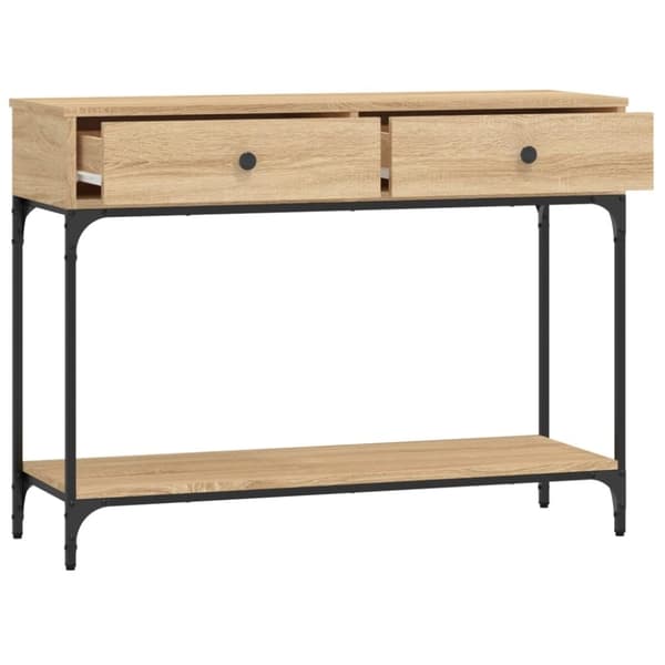 vidaXL Avlastningsbord sonoma-ek 100x34,5x75 cm konstruerat trä