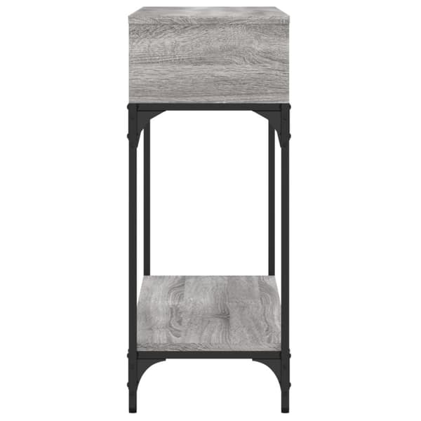 vidaXL Konsollbord grå sonoma 100x30,5x75 cm konstruert tre