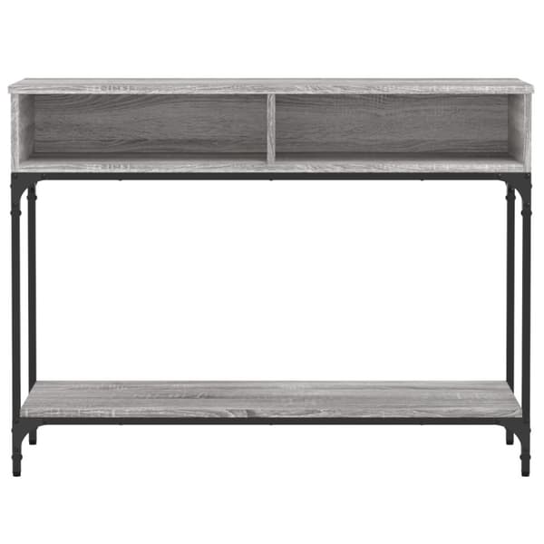 vidaXL Konsollbord grå sonoma 100x30,5x75 cm konstruert tre