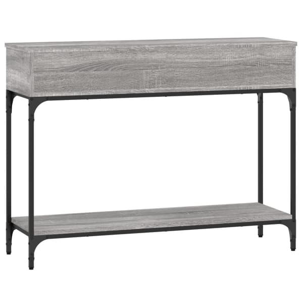 vidaXL Konsollbord grå sonoma 100x30,5x75 cm konstruert tre