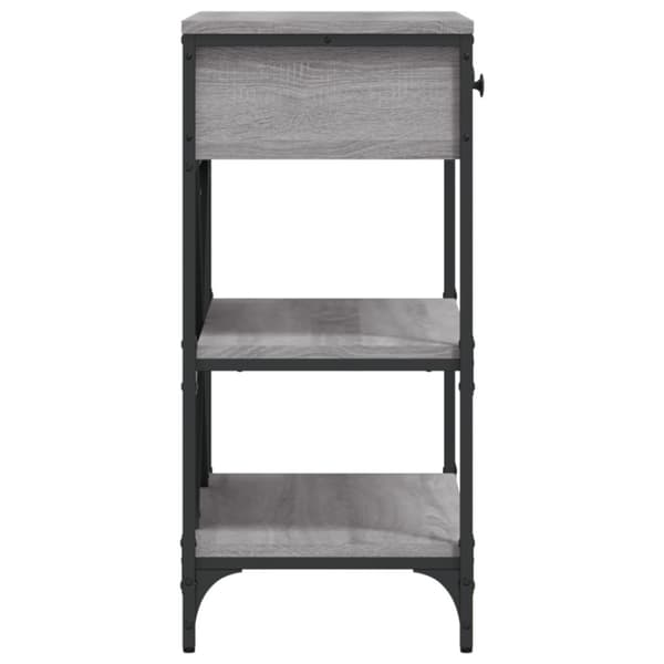 vidaXL konsolbord 75x34,5x75 cm konstrueret træ grå sonoma-eg