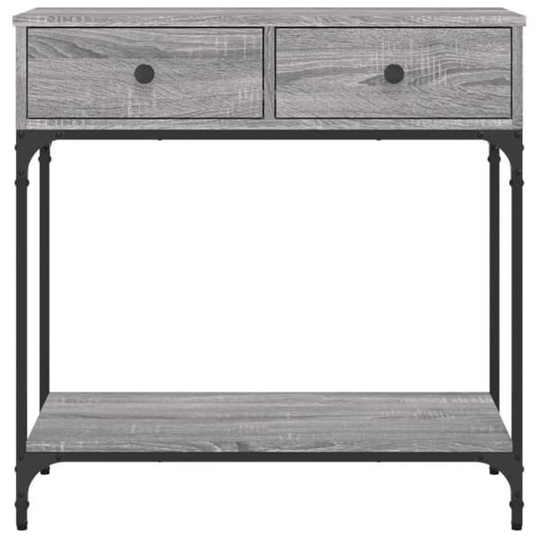 vidaXL konsolbord 75x34,5x75 cm konstrueret træ grå sonoma-eg