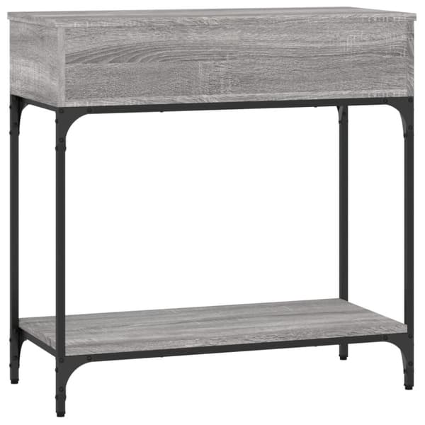 vidaXL Konsollbord grå sonoma 75x34,5x75 cm konstruert tre