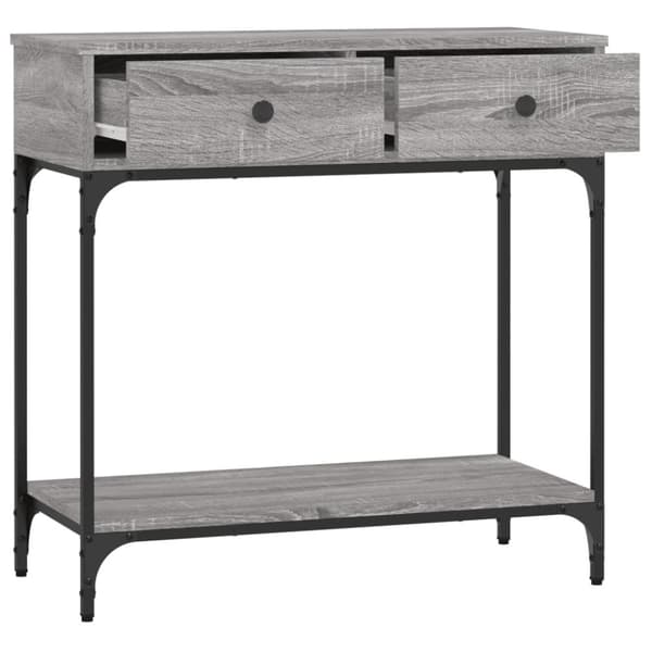 vidaXL Konsollbord grå sonoma 75x34,5x75 cm konstruert tre