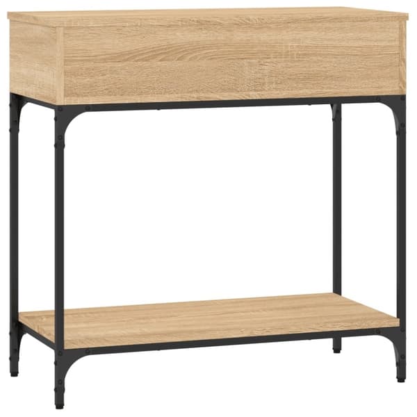 vidaXL Konsollbord sonoma eik 75x34,5x75 cm konstruert tre