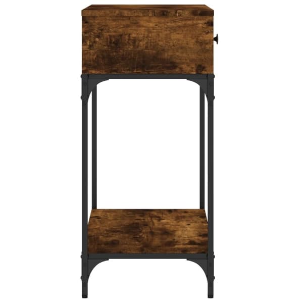 vidaXL Konsolipöytä savutammi 75x34,5x75 cm tekninen puu