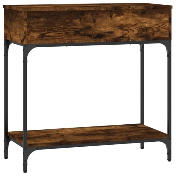 vidaXL Konsolipöytä savutammi 75x34,5x75 cm tekninen puu