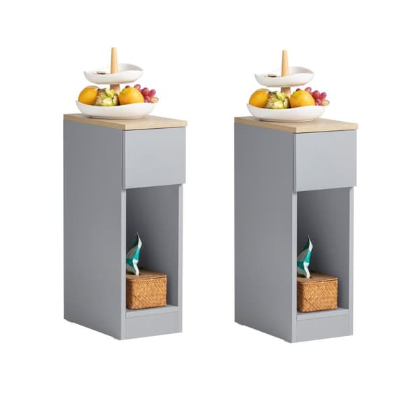 SoBuy Sidobord Förvaringsbord Soffbord Cafébord FBT111x2