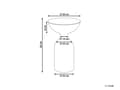Miniatyrbilde 3 av 7: Sidebord Grønn Metall ø 36 cm Moderne design Dekorativt Småbord