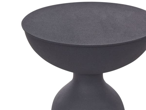 Sidebord Svart Metall ø 36 cm Moderne design Dekorativt Småbord