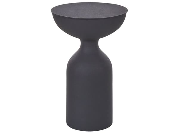 Sidebord Svart Metall ø 36 cm Moderne design Dekorativt Småbord
