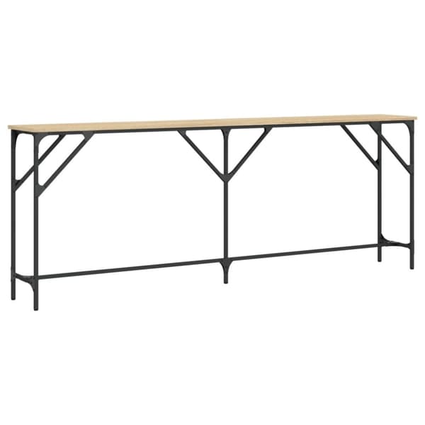 vidaXL Avlastningsbord sonoma ek 200x29x75 cm konstruerat trä
