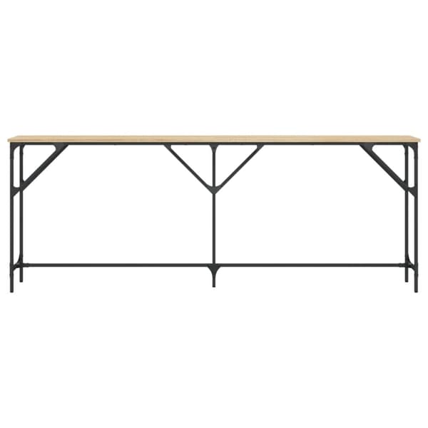 vidaXL Sohvapöytä Sonoma-tammi 200x29x75 cm tekninen puu