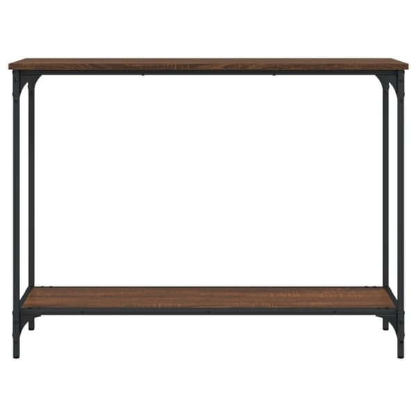 vidaXL Avlastningsbord brun ek 101x30,5x75 cm konstruerat trä