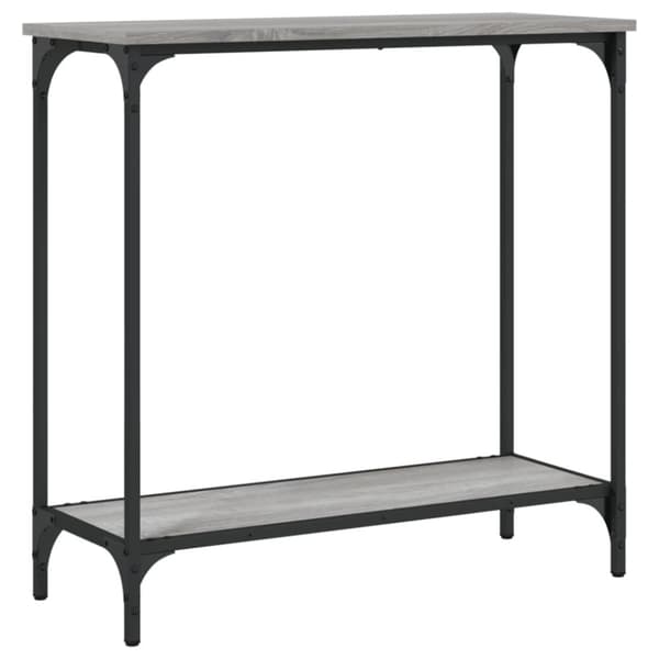 vidaXL Konsolipöytä harmaa Sonoma 75x30,5x75 cm tekninen puu