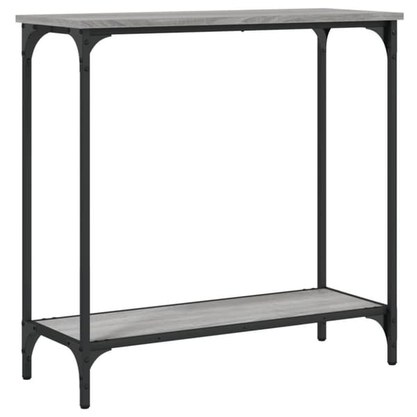 vidaXL konsolbord 75x30,5x75 cm konstrueret træ grå sonoma-eg