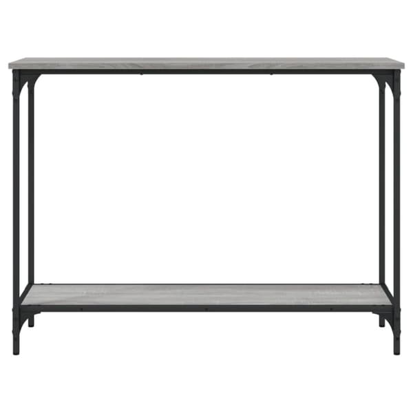 vidaXL konsolbord 101x30,5x75 cm konstrueret træ grå sonoma-eg