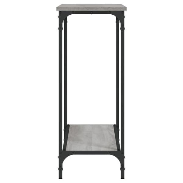 vidaXL konsolbord 101x30,5x75 cm konstrueret træ grå sonoma-eg