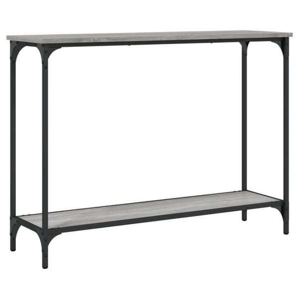 vidaXL konsolbord 101x30,5x75 cm konstrueret træ grå sonoma-eg