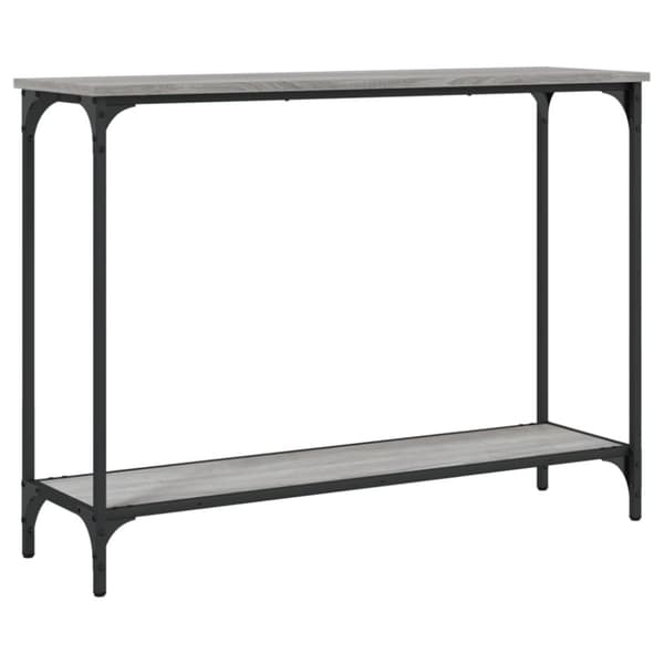vidaXL konsolbord 101x30,5x75 cm konstrueret træ grå sonoma-eg