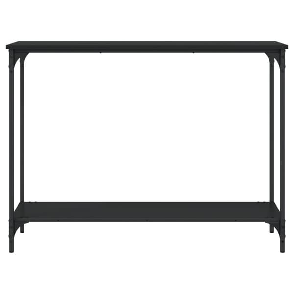 vidaXL Konsolipöytä musta 101x30,5x75 cm tekninen puu