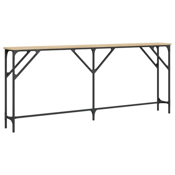 vidaXL Avlastningsbord sonoma ek 180x23x75 cm konstruerat trä