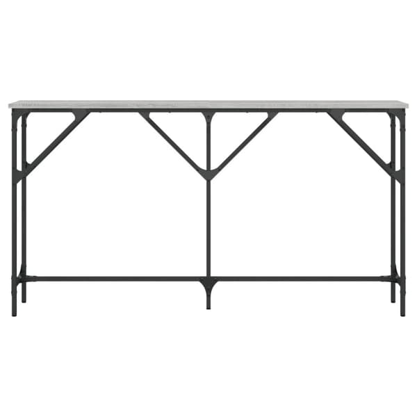 vidaXL konsolbord 140x23x75 cm konstrueret træ grå sonoma-eg