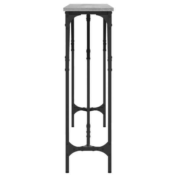vidaXL konsolbord 140x23x75 cm konstrueret træ grå sonoma-eg