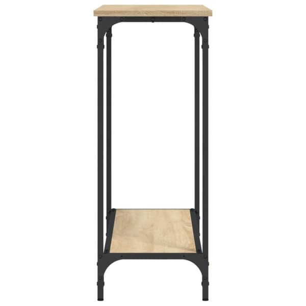 vidaXL Konsollbord sonoma eik 101x30,5x75 cm konstruert tre