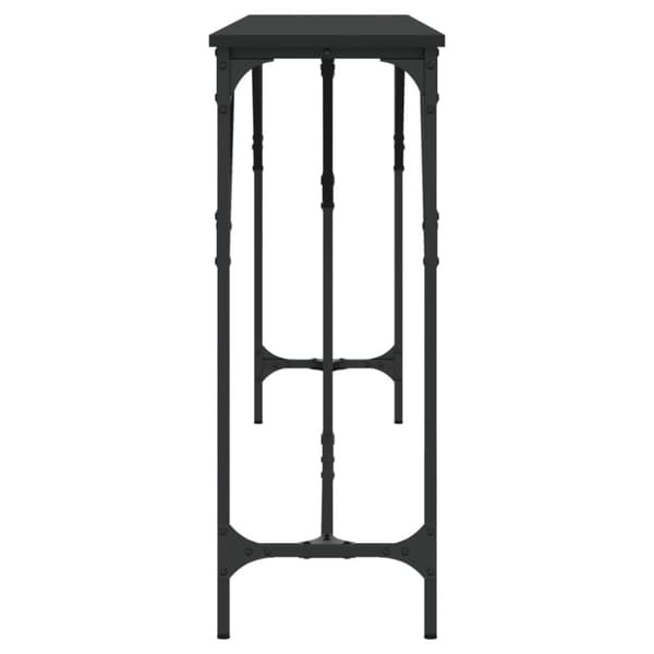 vidaXL konsolbord 200x29x75 cm konstrueret træ sort