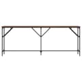 Miniatyrbilde 3 av 10: vidaXL Konsollbord brun eik 200x29x75 cm konstruert tre