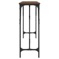 Miniatyrbilde 4 av 10: vidaXL Konsollbord brun eik 200x29x75 cm konstruert tre