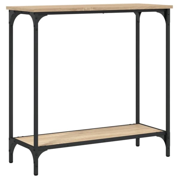 vidaXL Konsolipöytä Sonoma-tammi 75x30,5x75 cm tekninen puu