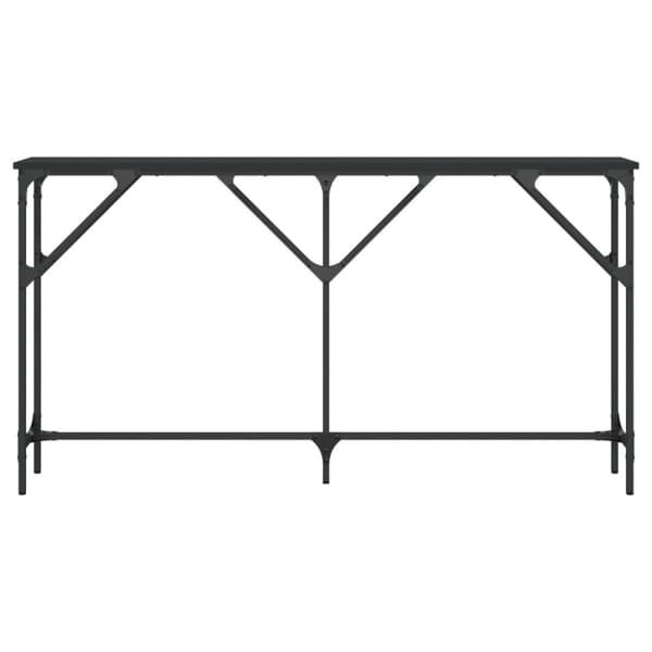 vidaXL Konsollbord svart 140x23x75 cm konstruert tre