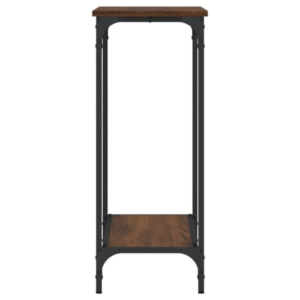 vidaXL Konsolipöytä ruskea tammi 75x30,5x75 cm tekninen puu