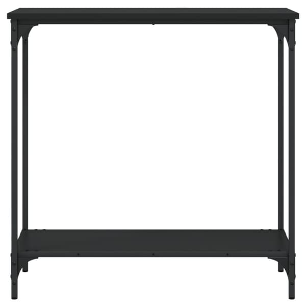 vidaXL konsolbord 75x30,5x75 cm konstrueret træ sort